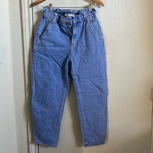 Paper bag waist jeans